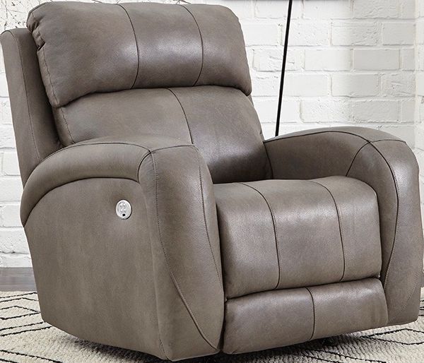 Southern Motion Dawson Gray Wall Hugger Recliner with Power Headrest