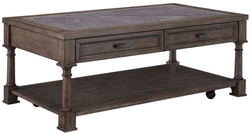Progressive® Furniture Riverdale Rd Gray Flannel/Gray Slate Cocktail Table