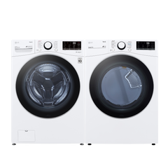 LG White Front Load Laundry Pair
