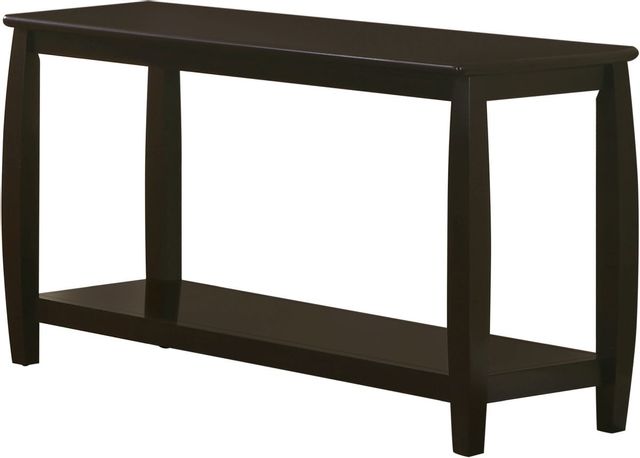 Coaster® Dixon Espresso Rectangular Sofa Table with Lower Shelf