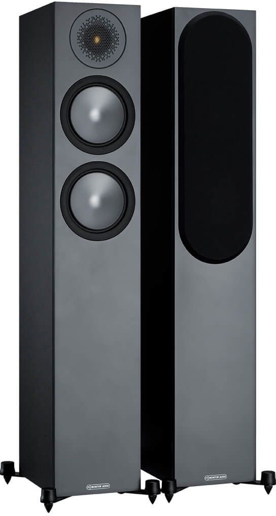 Monitor Audio Bronze 200 Black Floor Standing Speakers (Pair)