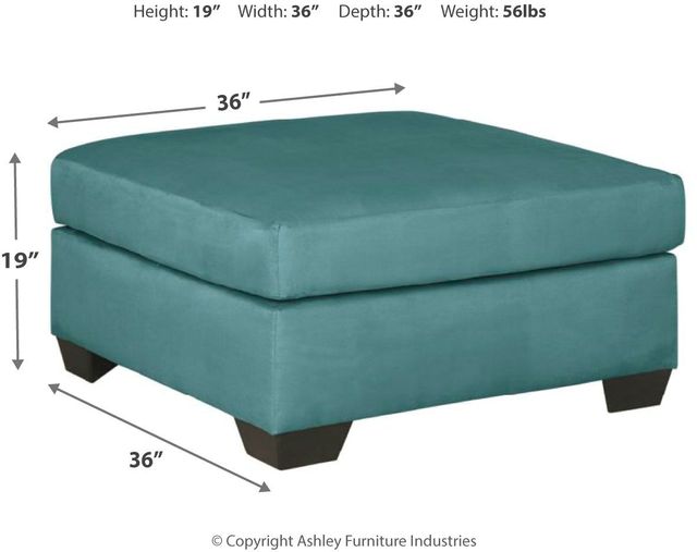 Signature Design by Ashley® Darcy Black Oversized Accent Ottoman 7