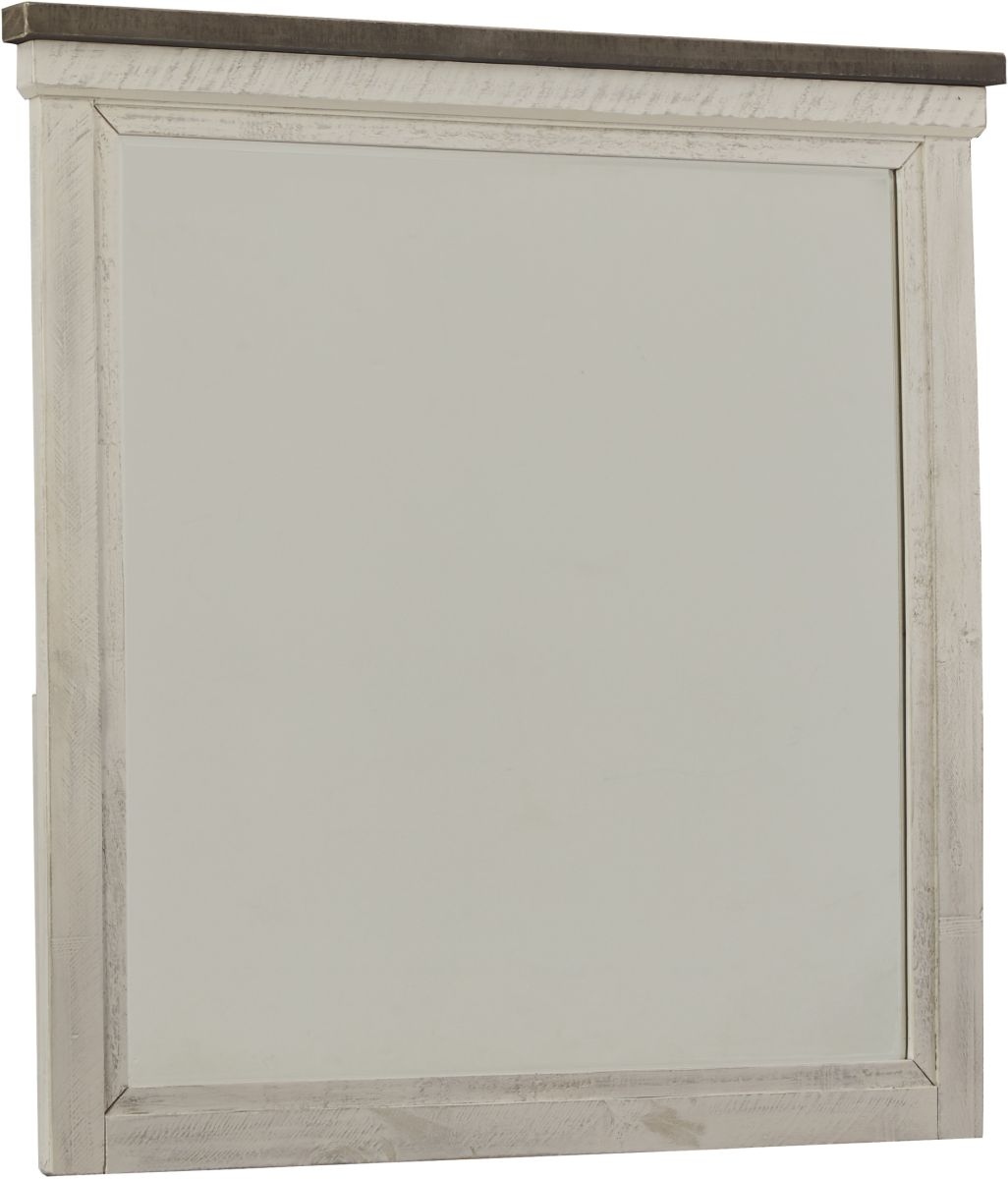 Benchcraft® Brewgan Antique White Bedroom Mirror