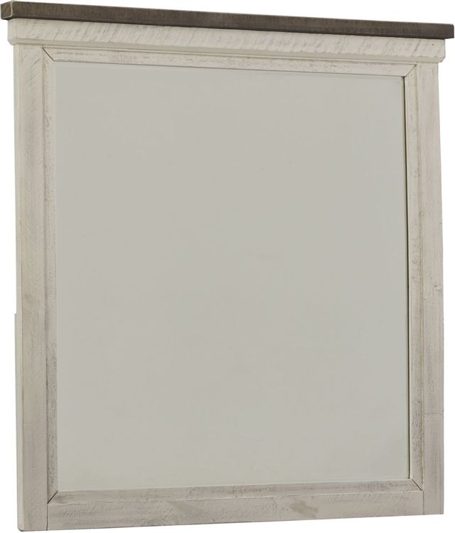 Benchcraft® Brewgan Antique White Bedroom Mirror 0