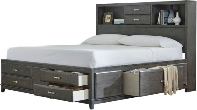 Signature Design by Ashley® Caitbrook Gray California King Storage Bed 1
