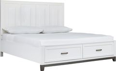 Benchcraft® Brynburg White Queen Panel Bed with 2 Storage Drawers