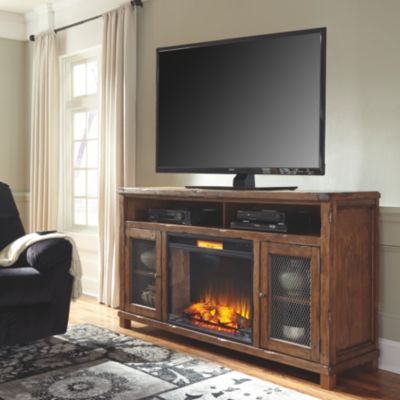 Signature Design by Ashley® XL TV Stand w/Fireplace Option 2