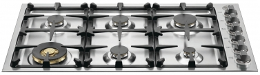 Bertazzoni Master Series 36" Gas Drop In Cooktop-Stainless Steel 0