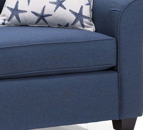 Decor-Rest® Furniture LTD 2179 Blue Condo Sofa 2