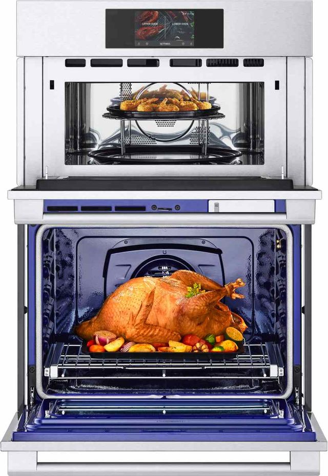 LG Studio 30" Printproof™ Stainless Steel Oven/Micro Combo Electric Wall Oven-3