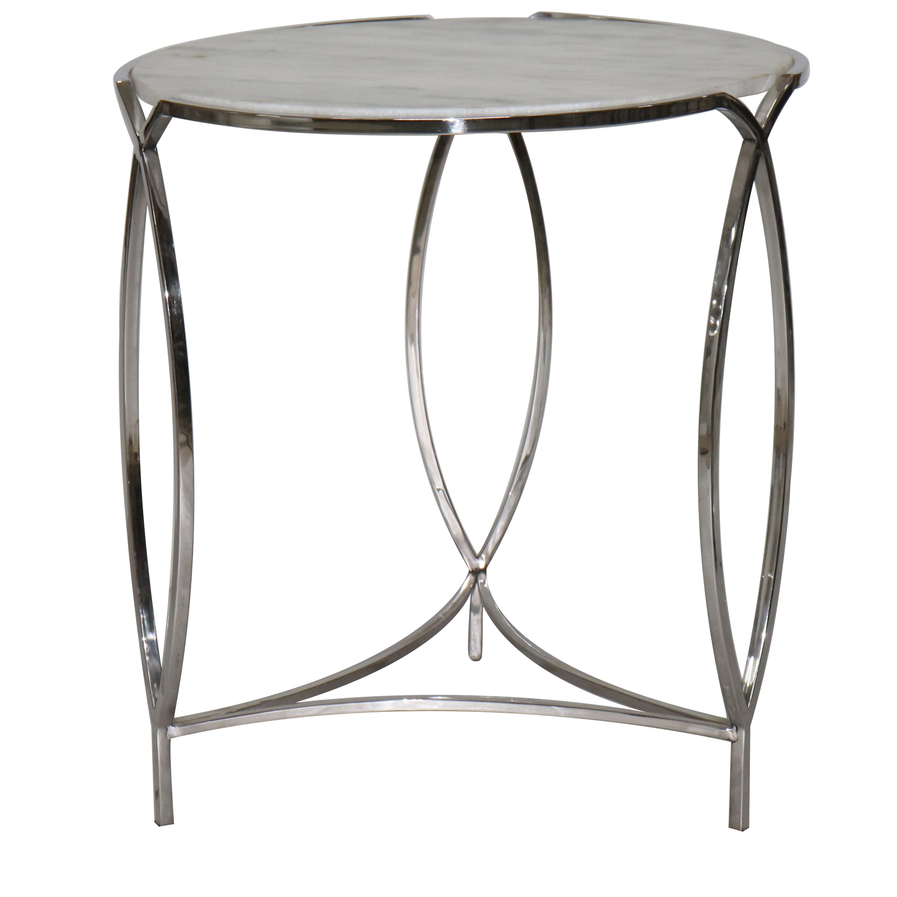 Crestview St. Claire Round Marble End Table