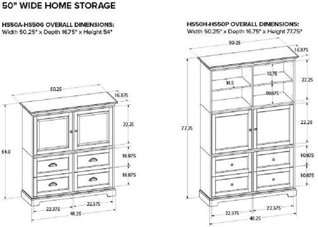 Howard Miller® Custom Home 50" Storage Cabinet-1