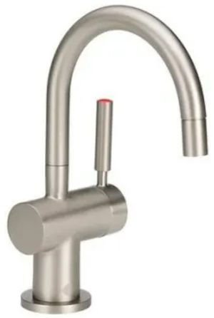 InSinkErator® Indulge Satin Nickel Modern Instant Hot Water Dispenser with 360-Degrees Swivel Spout