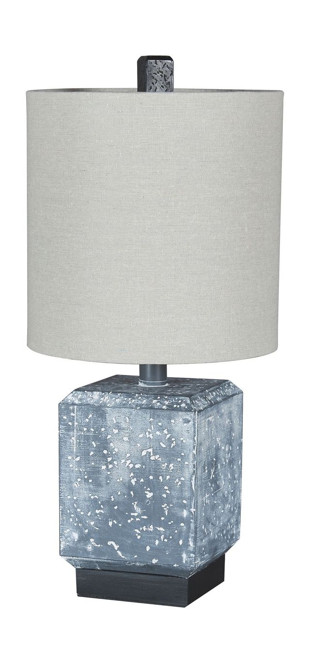 Lampe de table en polyrésine Jamila, gris/noir, de Signature Design by Ashley®