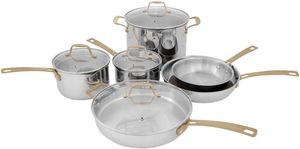 ZLINE 10 Piece Non-Toxic Stainless Steel Cookware Set