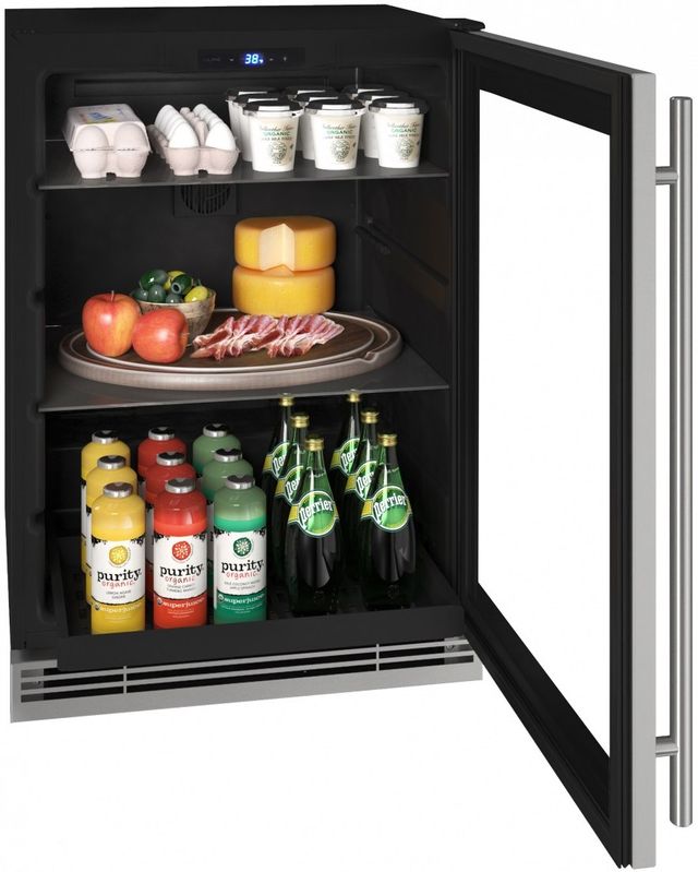 U-Line® 1 Class 24" Stainless Solid Beverage Center 2