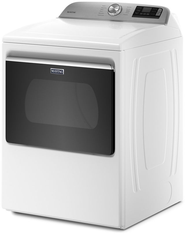 Maytag® 7.4 Cu. Ft. White Front Load Gas Dryer 1