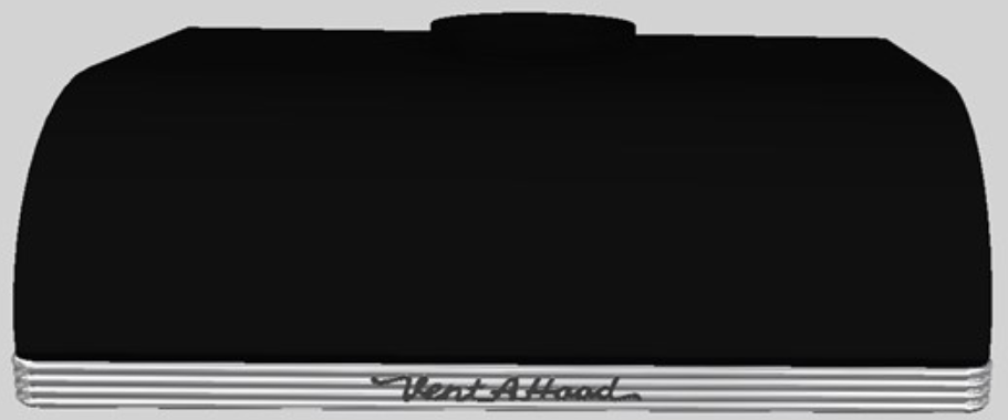 Vent-A-Hood® 30"  Retro Style Under Cabinet Range Hood-Black