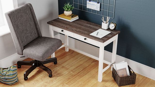 Signature Design by Ashley® Dorrinson Two-tone Home Office Desk 5