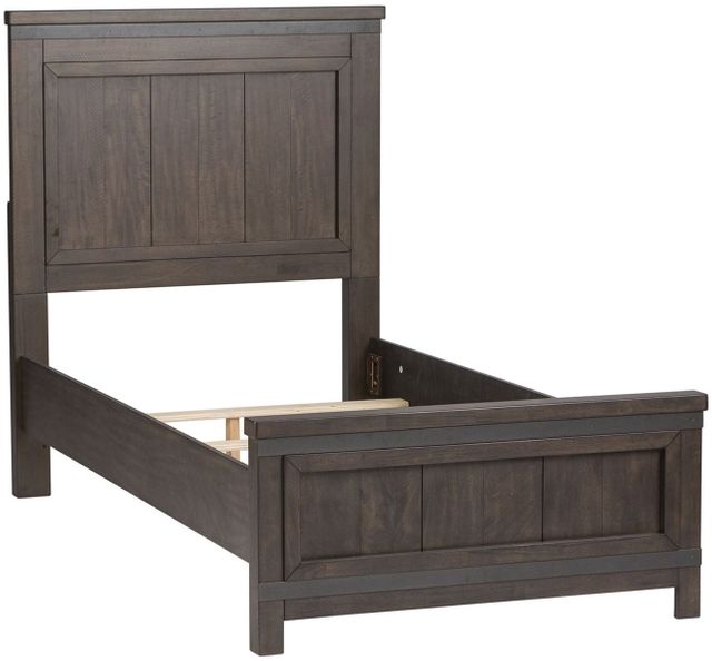 Liberty Furniture Thornwood Hills 3 Piece Rock Beaten Gray With Saw Cuts Twin Bedroom Collection 2