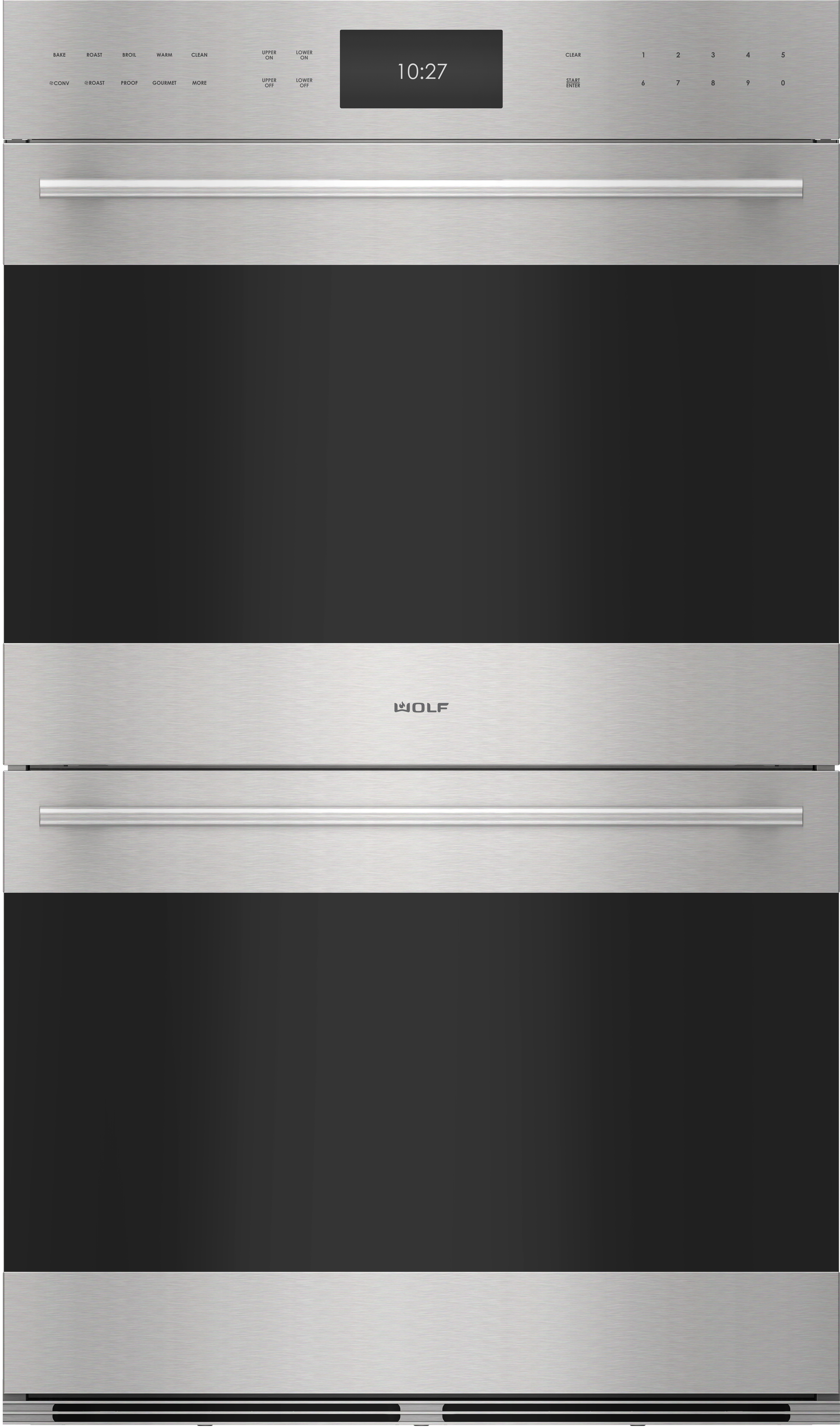 Wolf® E Series 30" Stainless Steel Transitional Built in Double Electric Wall Oven