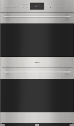 Wolf® E Series Transitional 30" Stainless Steel Built in Double Electric Wall Oven