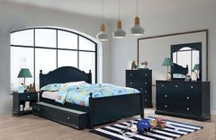 Furniture of America® Diane Blue 4-Piece Full Platform Bed Collection