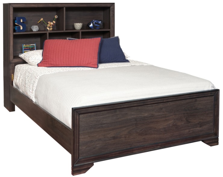 Samuel Lawrence Furniture Granite Falls Brown Youth Twin Bed With Bookcase