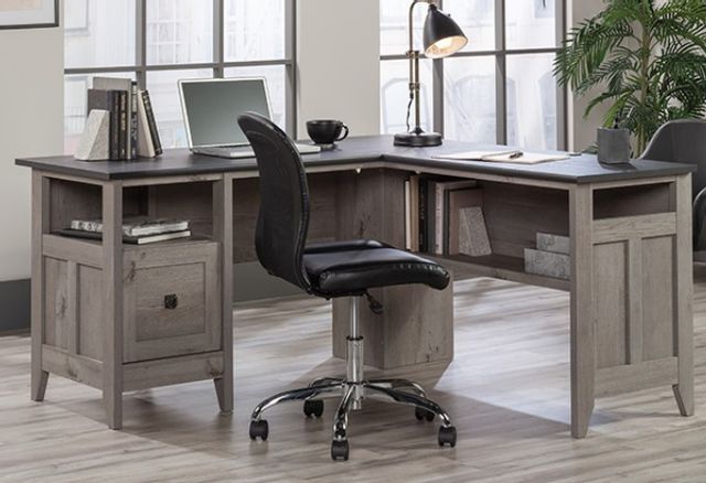 Sauder® August Hill Mystic Oak L-Shaped Home Office Desk-0