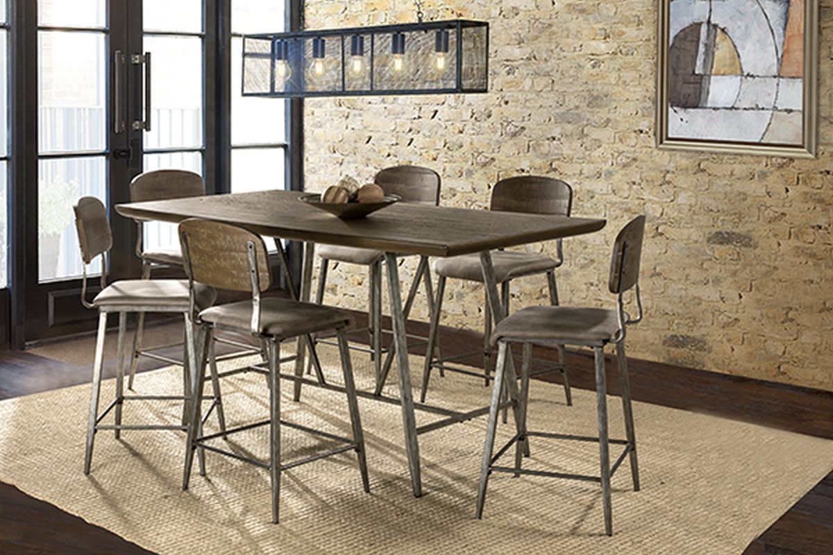 industrial counter height dining set