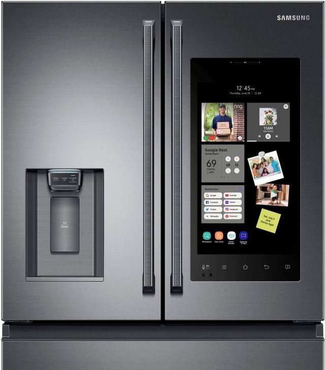 Samsung 22 Cu. Ft. Counter Depth French Door Refrigerator-Fingerprint Resistant Black Stainless Steel 4