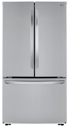Réfrigérateur à portes françaises de 36 po à profondeur comptoir LG® de 22.8 pi³ - Acier inoxydable résistant aux traces de doigts
