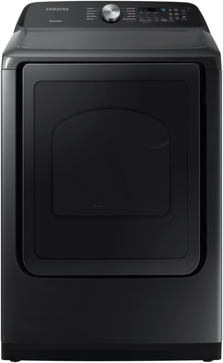 Samsung 7.4 Cu. Ft. Brushed Black Front Load Gas Dryer