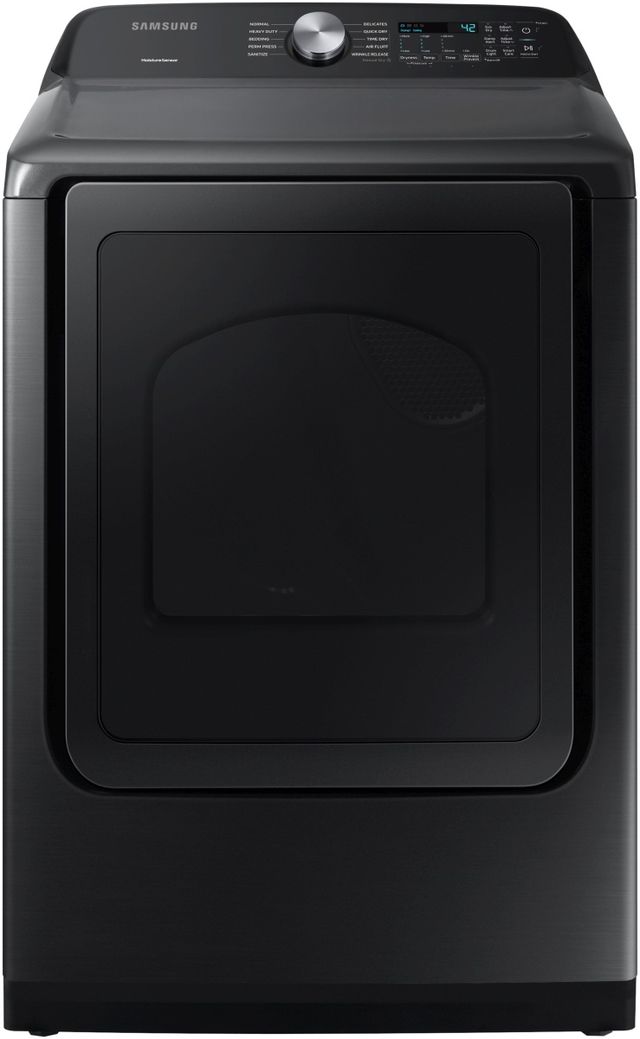 Samsung 7.4 Cu. Ft. Brushed Black Front Load Electric Dryer-0
