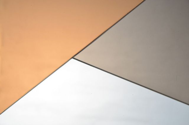 Miroir mural Novello, orange/bronze foncé, Renwil® 2