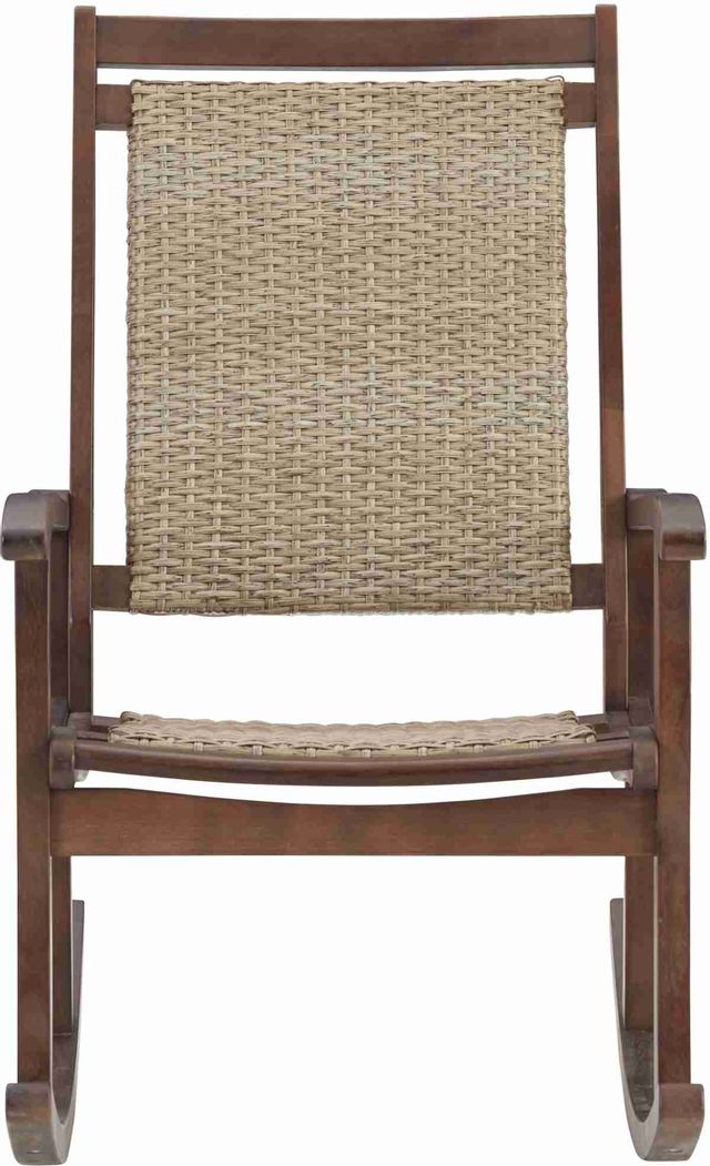 Signature Design by Ashley® Emani Brown/Natural Rocking Chair 16