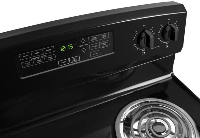Amana® 29.88" Black on Stainless Free Standing Electric Range 15