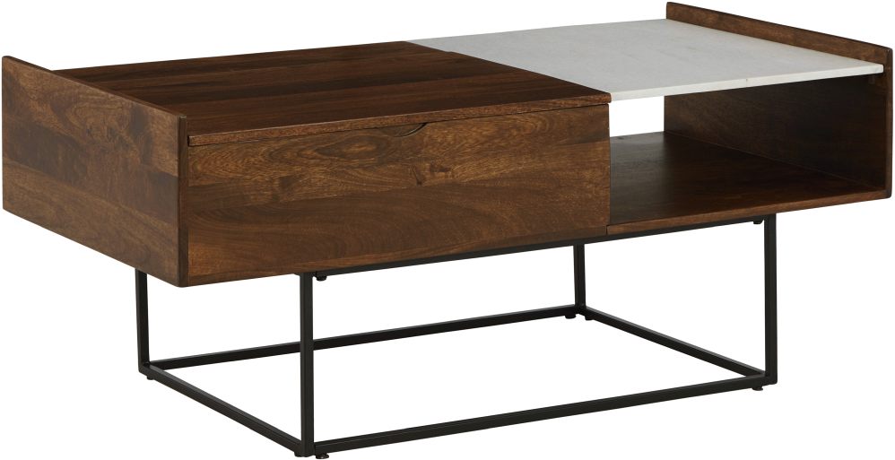 ashley furniture mango wood coffee table