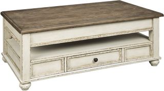 Signature Design by Ashley® Realyn White/Brown Lift Top Coffee Table