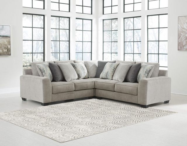 Benchcraft® Ardsley 3-Piece Pewter Sectional