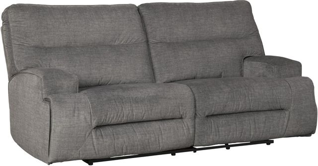 Signature Design by Ashley® Coombs Charcoal Reclining Sofa-0