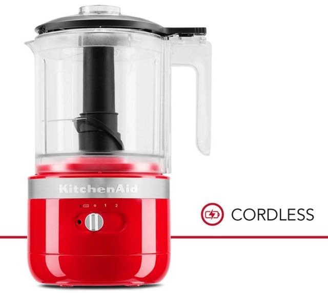 KitchenAid® 5 Cup Passion Red Cordless Food Processor 1