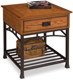 homestyles® Modern Craftsman Brown End Table