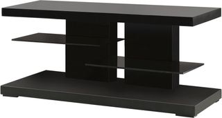 Coaster® Glossy Black 2-Shelf TV Console