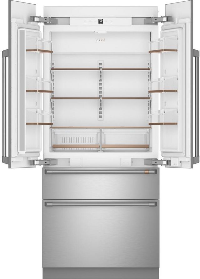 Café™ 20.1 Cu. Ft. Stainless Steel Built In French Door Refrigerator 1