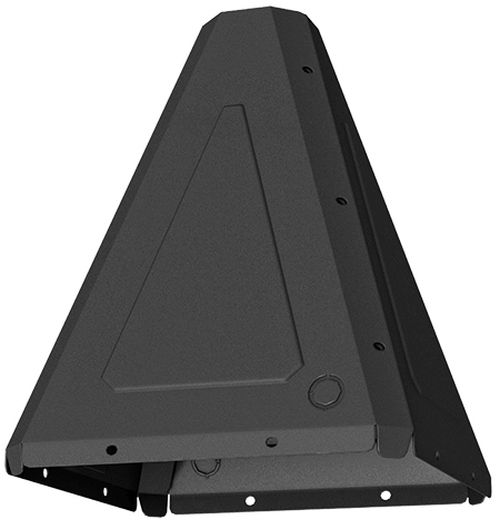 Chief® Black Outdoor Flat Panel Single Ceiling and Pedestal Mount System 3