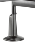 Chief® Silver Single Arm Triple Monitor Desk Mount 1