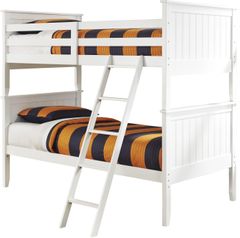 Signature Design by Ashley® Lulu White 3-Piece Twin Over Twin Bunk Bed