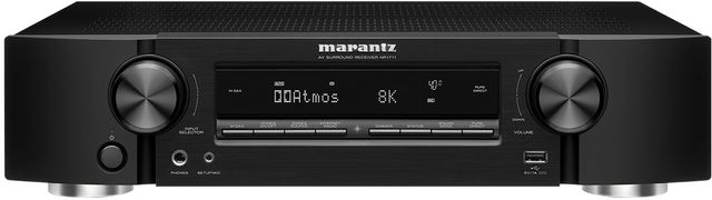 Marantz® NR1711 Black 7.2ch. 8K Ultra HD AV Slim Receiver with HEOS® Built-in