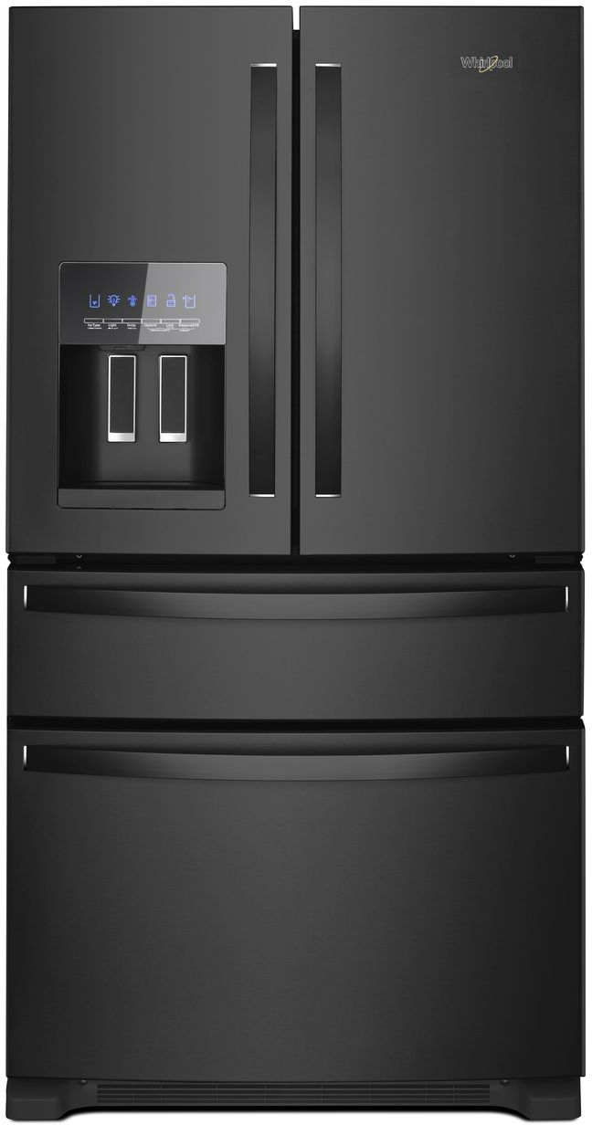 Whirlpool® 24.5 Cu. Ft. Black Wide French Door Refrigerator